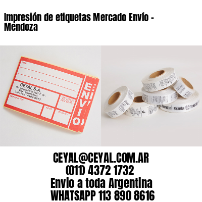 Impresión de etiquetas Mercado Envío - Mendoza