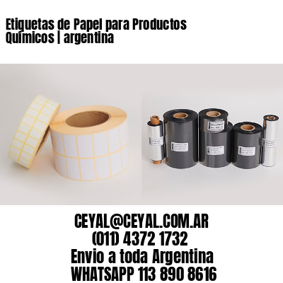 Etiquetas de Papel para Productos Químicos | argentina