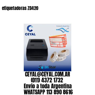 etiquetadoras ZD420