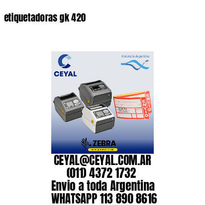 etiquetadoras gk 420