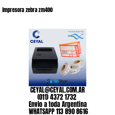 impresora zebra zm400