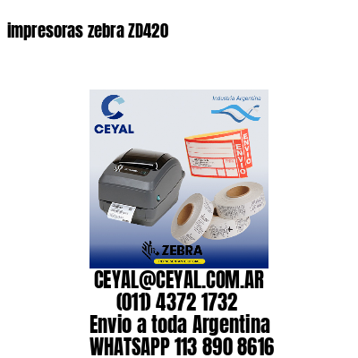 impresoras zebra ZD420