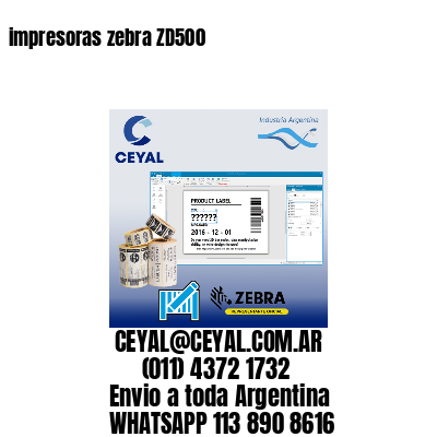 impresoras zebra ZD500