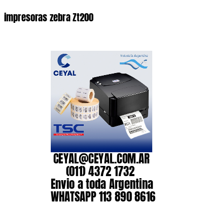 impresoras zebra Zt200