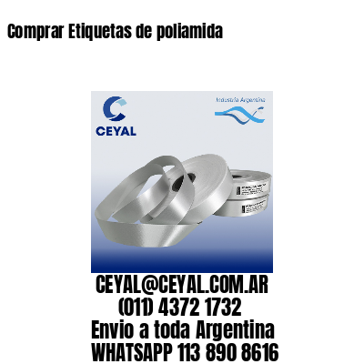 Comprar Etiquetas de poliamida
