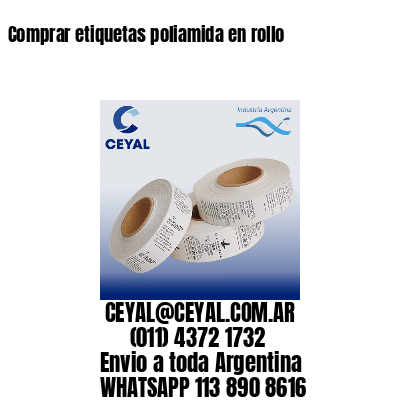 Comprar etiquetas poliamida en rollo