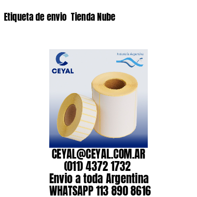 Etiqueta de envio  Tienda Nube