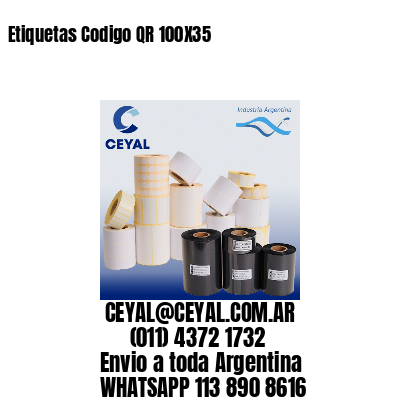 Etiquetas Codigo QR 100X35