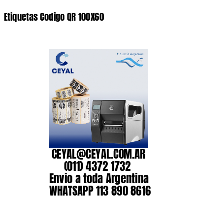 Etiquetas Codigo QR 100X60