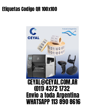 Etiquetas Codigo QR 100×100