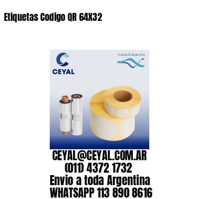 Etiquetas Codigo QR 64X32