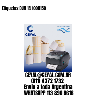Etiquetas DUN 14 100X150