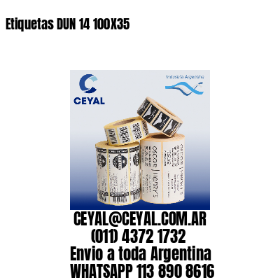 Etiquetas DUN 14 100X35