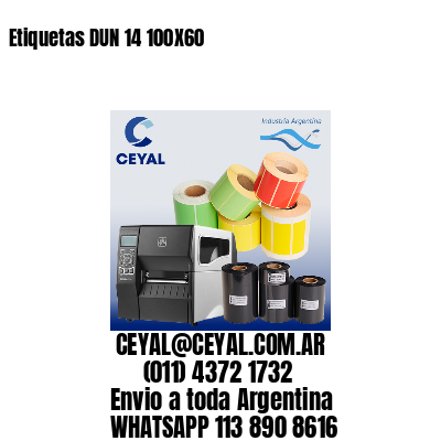 Etiquetas DUN 14 100X60