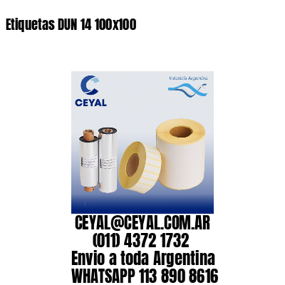 Etiquetas DUN 14 100×100