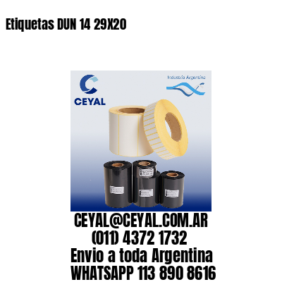 Etiquetas DUN 14 29X20