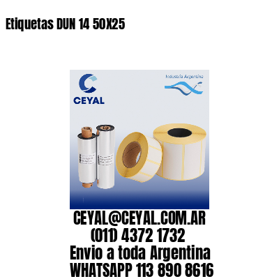 Etiquetas DUN 14 50X25