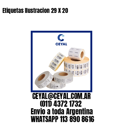Etiquetas Ilustracion 29 X 20