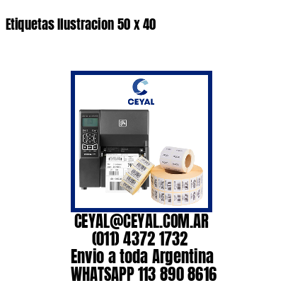 Etiquetas Ilustracion 50 x 40