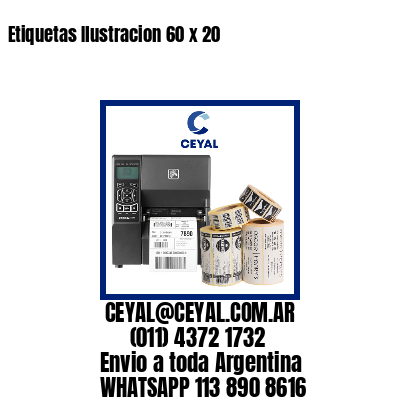 Etiquetas Ilustracion 60 x 20
