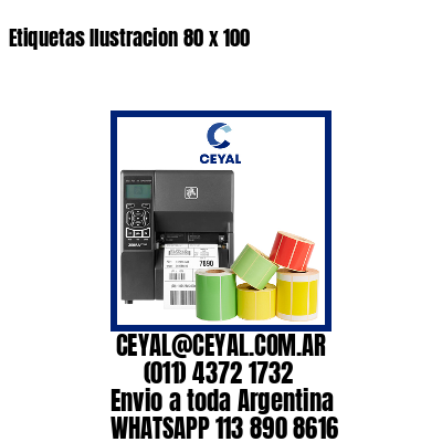 Etiquetas Ilustracion 80 x 100
