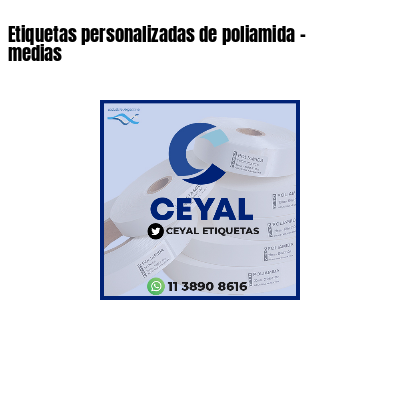 Etiquetas personalizadas de poliamida - medias