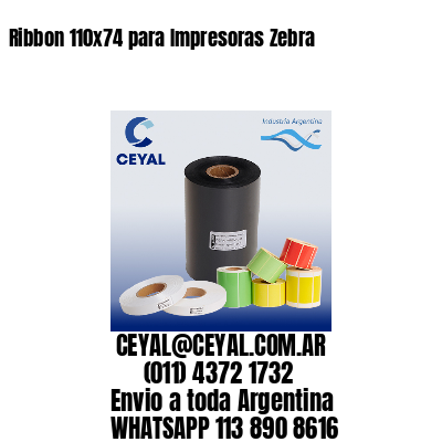 Ribbon 110×74 para Impresoras Zebra