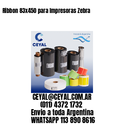 Ribbon 83×450 para Impresoras Zebra