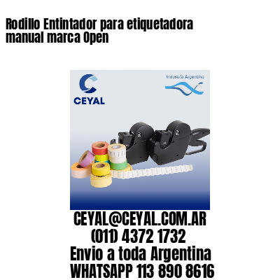 Rodillo Entintador para etiquetadora manual marca Open