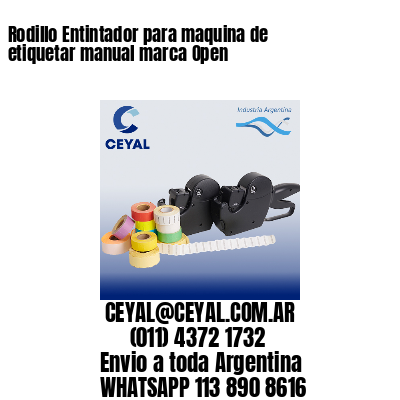 Rodillo Entintador para maquina de etiquetar manual marca Open