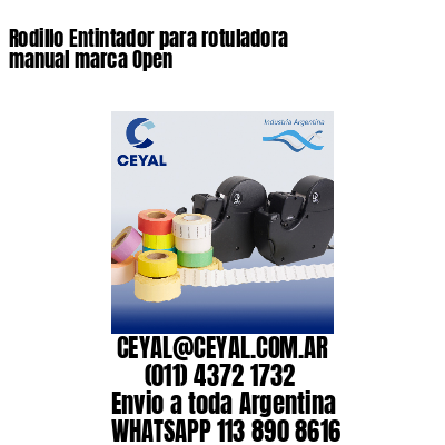 Rodillo Entintador para rotuladora manual marca Open