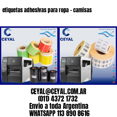 etiquetas adhesivas para ropa – camisas