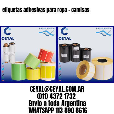 etiquetas adhesivas para ropa – camisas