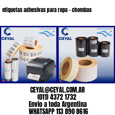 etiquetas adhesivas para ropa – chombas