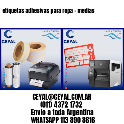 etiquetas adhesivas para ropa – medias