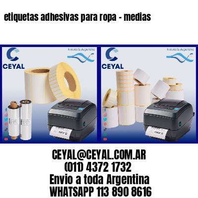etiquetas adhesivas para ropa – medias