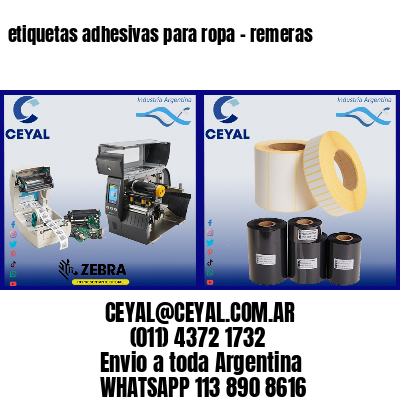etiquetas adhesivas para ropa – remeras
