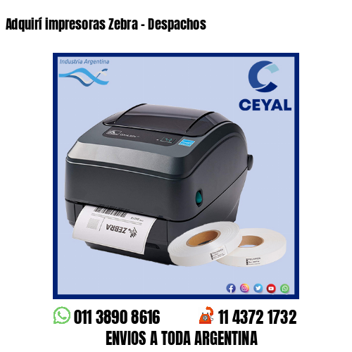 Adquirí impresoras Zebra – Despachos