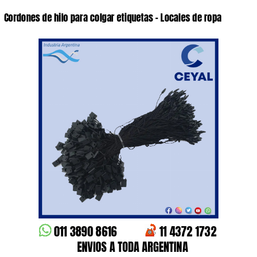 Cordones de hilo para colgar etiquetas – Locales de ropa