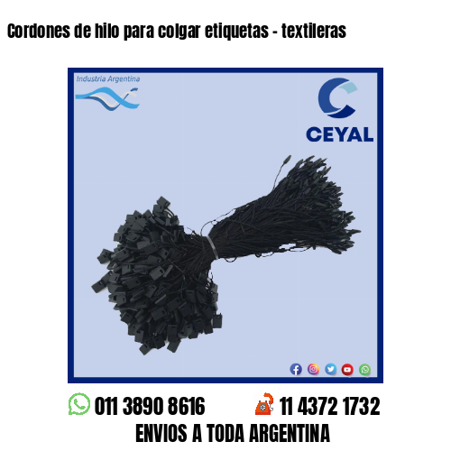 Cordones de hilo para colgar etiquetas – textileras