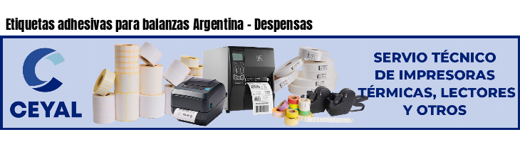Etiquetas adhesivas para balanzas Argentina - Despensas
