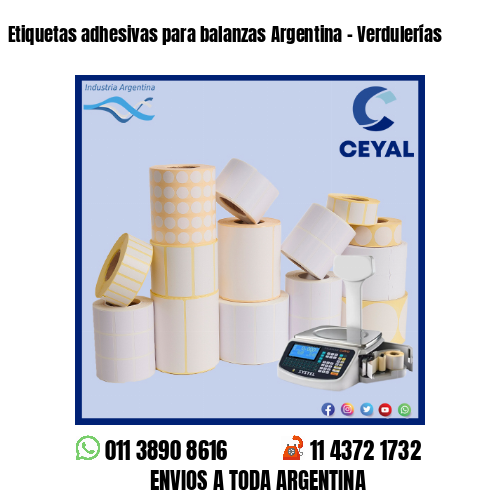 Etiquetas adhesivas para balanzas Argentina – Verdulerías
