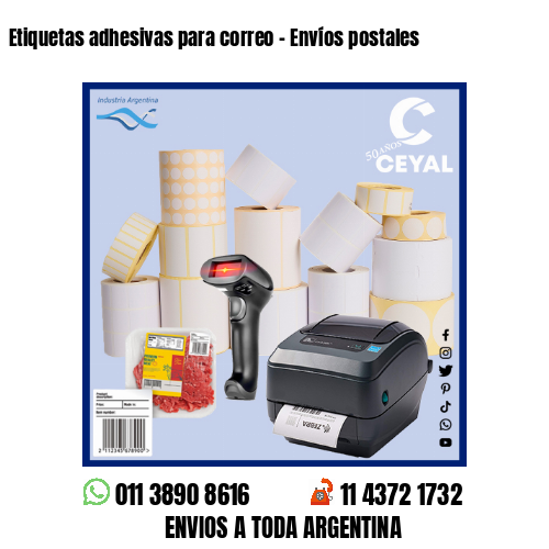 Etiquetas adhesivas para correo – Envíos postales