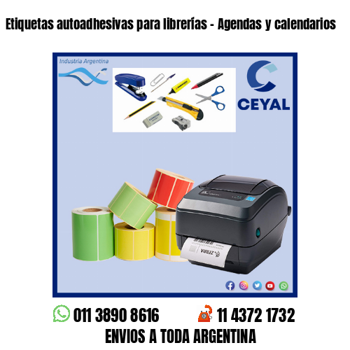 Etiquetas autoadhesivas para librerías – Agendas y calendarios