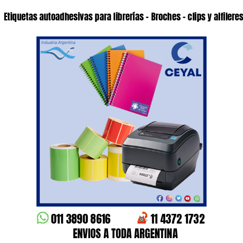 Etiquetas autoadhesivas para librerías – Broches – clips y alfileres