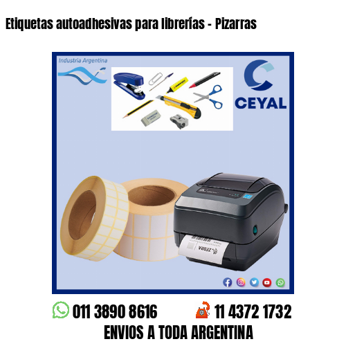 Etiquetas autoadhesivas para librerías – Pizarras