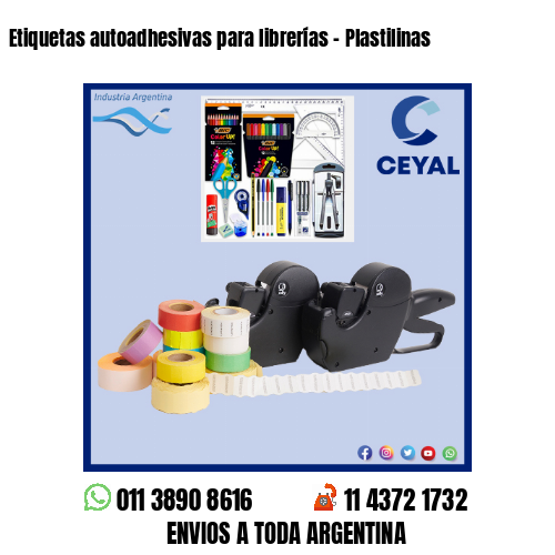 Etiquetas autoadhesivas para librerías – Plastilinas