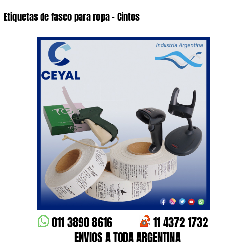 Etiquetas de fasco para ropa – Cintos