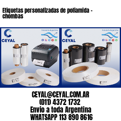 Etiquetas personalizadas de poliamida – chombas