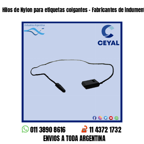 Hilos de Nylon para etiquetas colgantes – Fabricantes de indumentaria